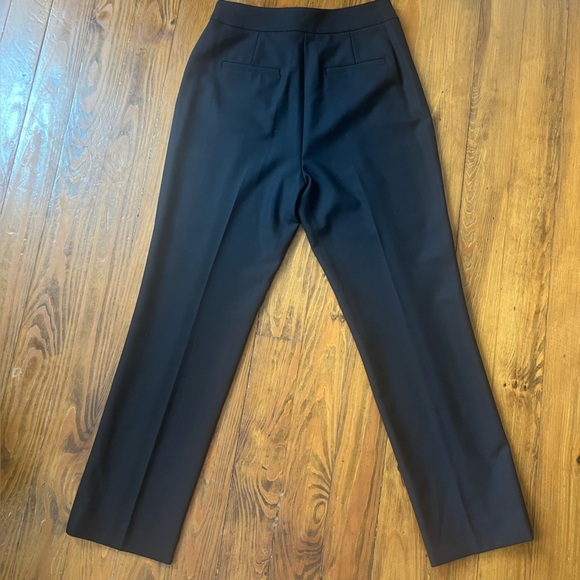 Rebecca Taylor Ottoman Notch Stretch Black High Waist Dress Pants Work Career 6 - Picture 7 of 16